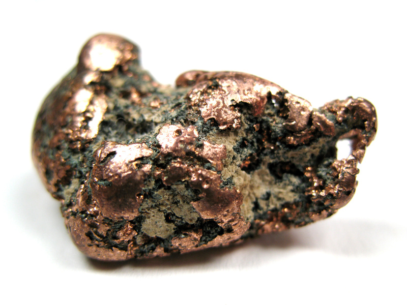 The picture shows a metal ore lump.
