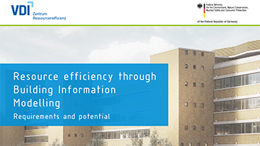 Cover of VDI ZRE-Brochure "Resource efficiency through BIM"